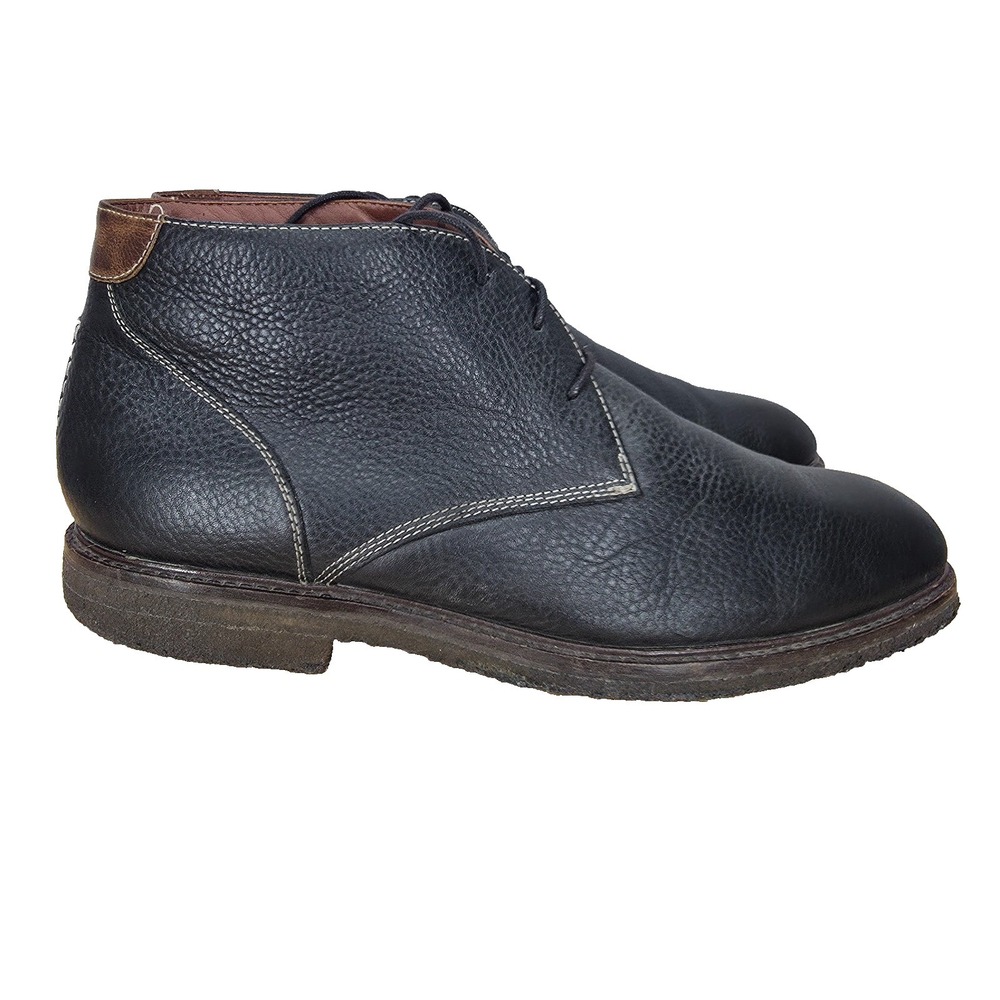 Johnston‎ Murphy Copeland Chukka Boots Mens 12 M Black Sheepskin Leather 25-2021
